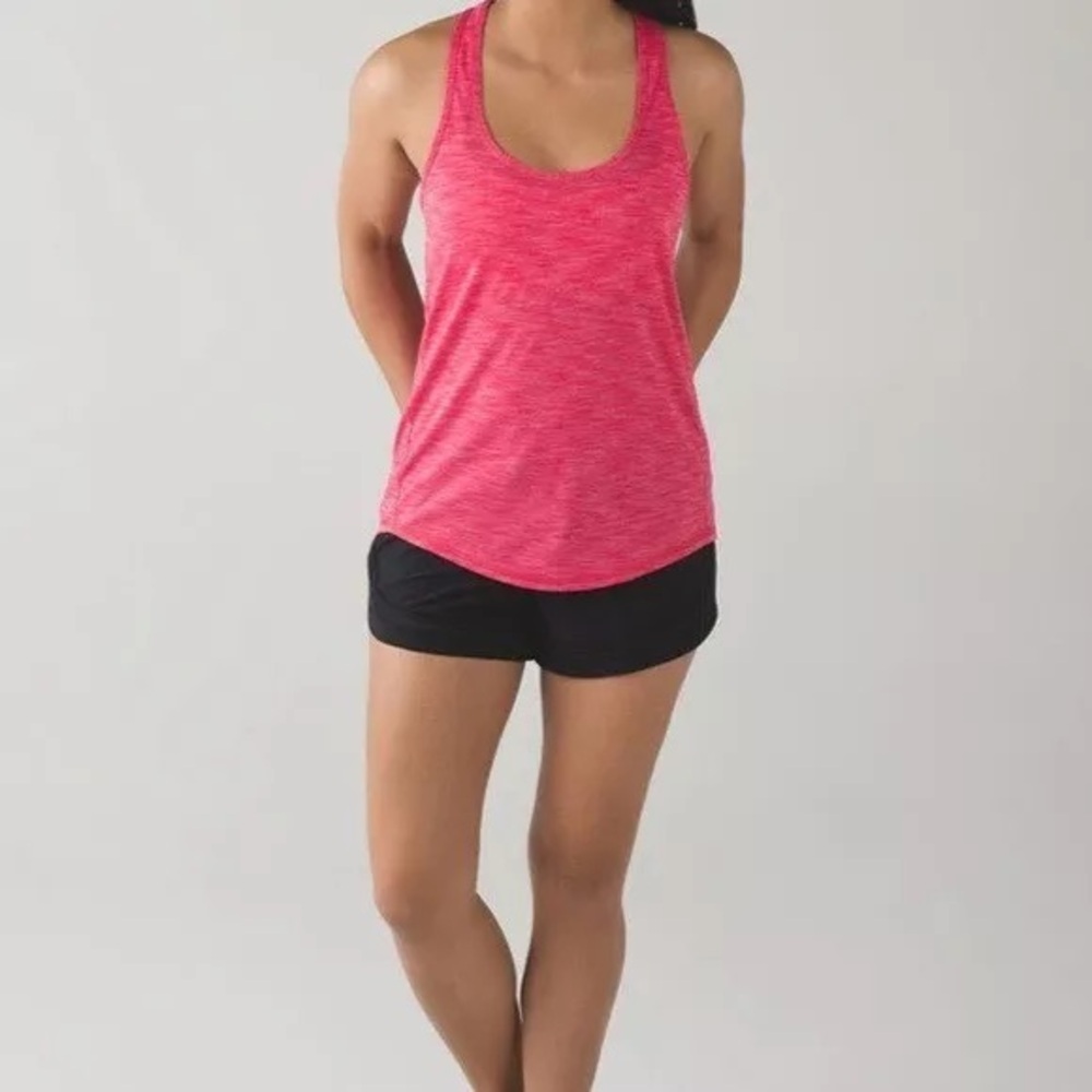 Lululemon Salute the Sun Singlet in Heathered Boom Juice, size small